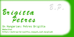 brigitta petres business card